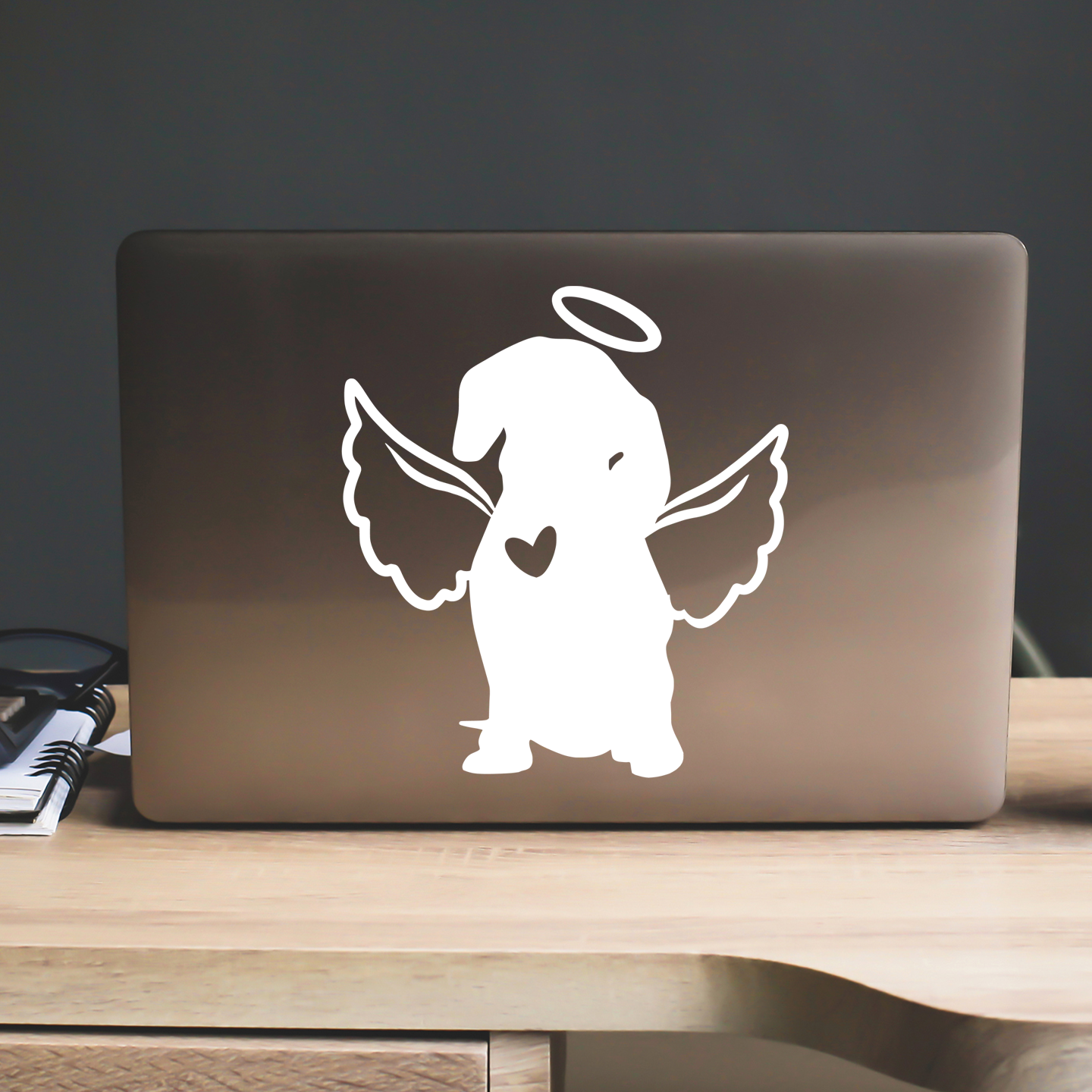 Dachshund With Angel Wings Sticker