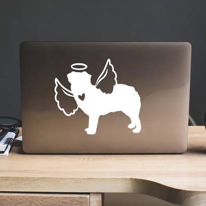 Australian Shepherd With Angel Wings Sticker