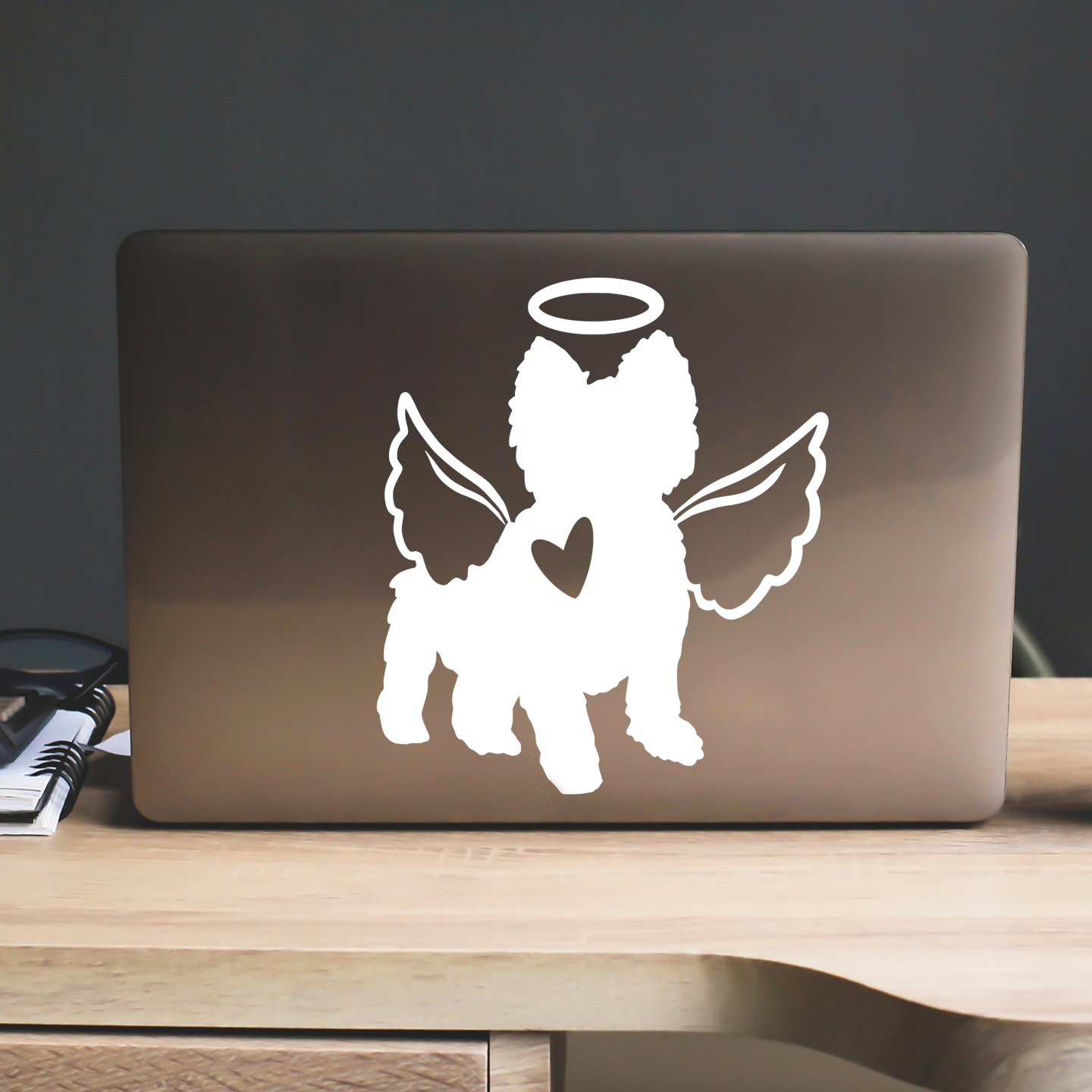 Yorkshire Terrier With Angel Wings Sticker