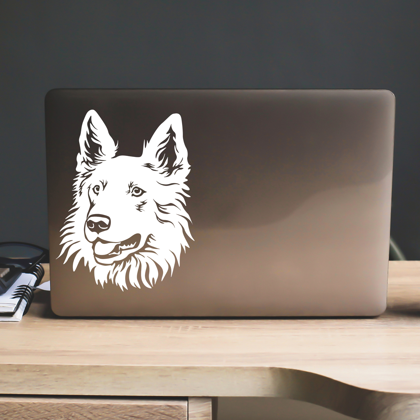 White Swiss Shepherd Sticker