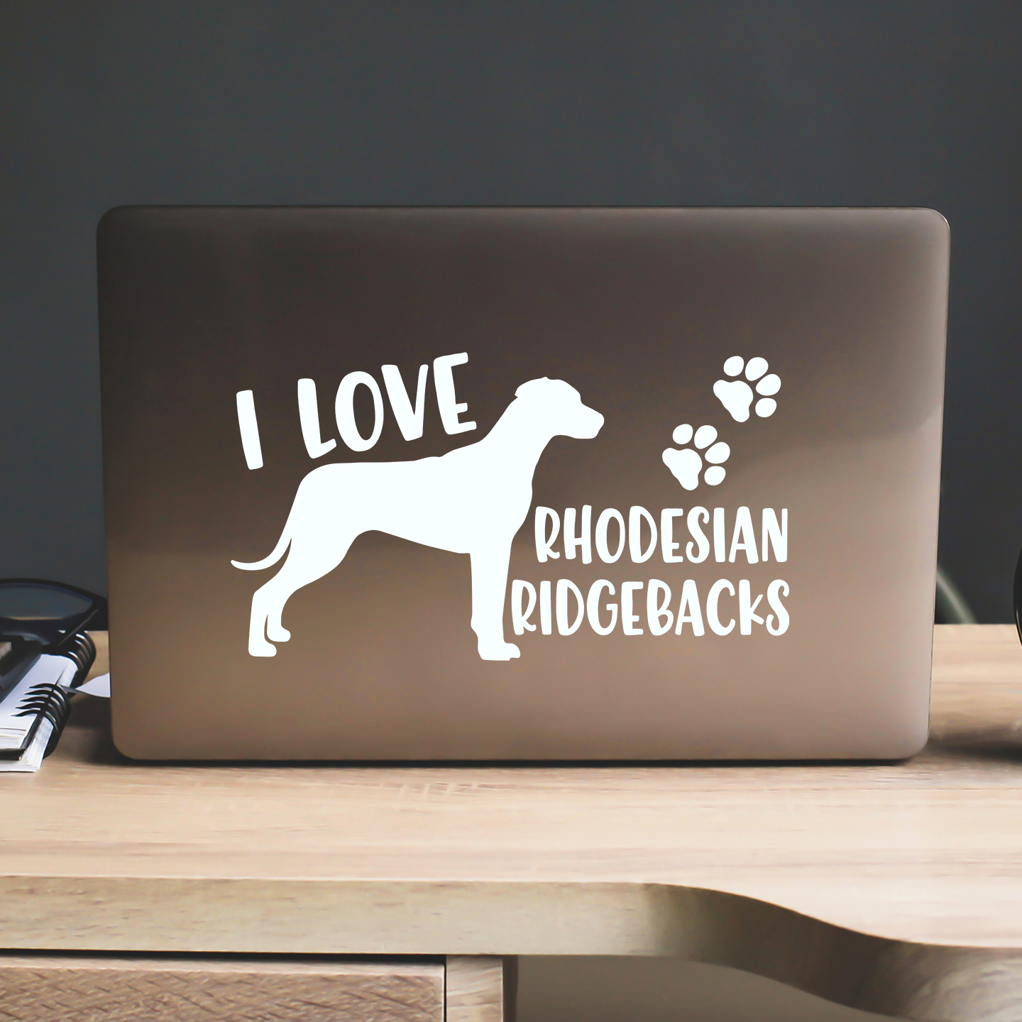 I Love Rhodesian Ridgebacks Sticker