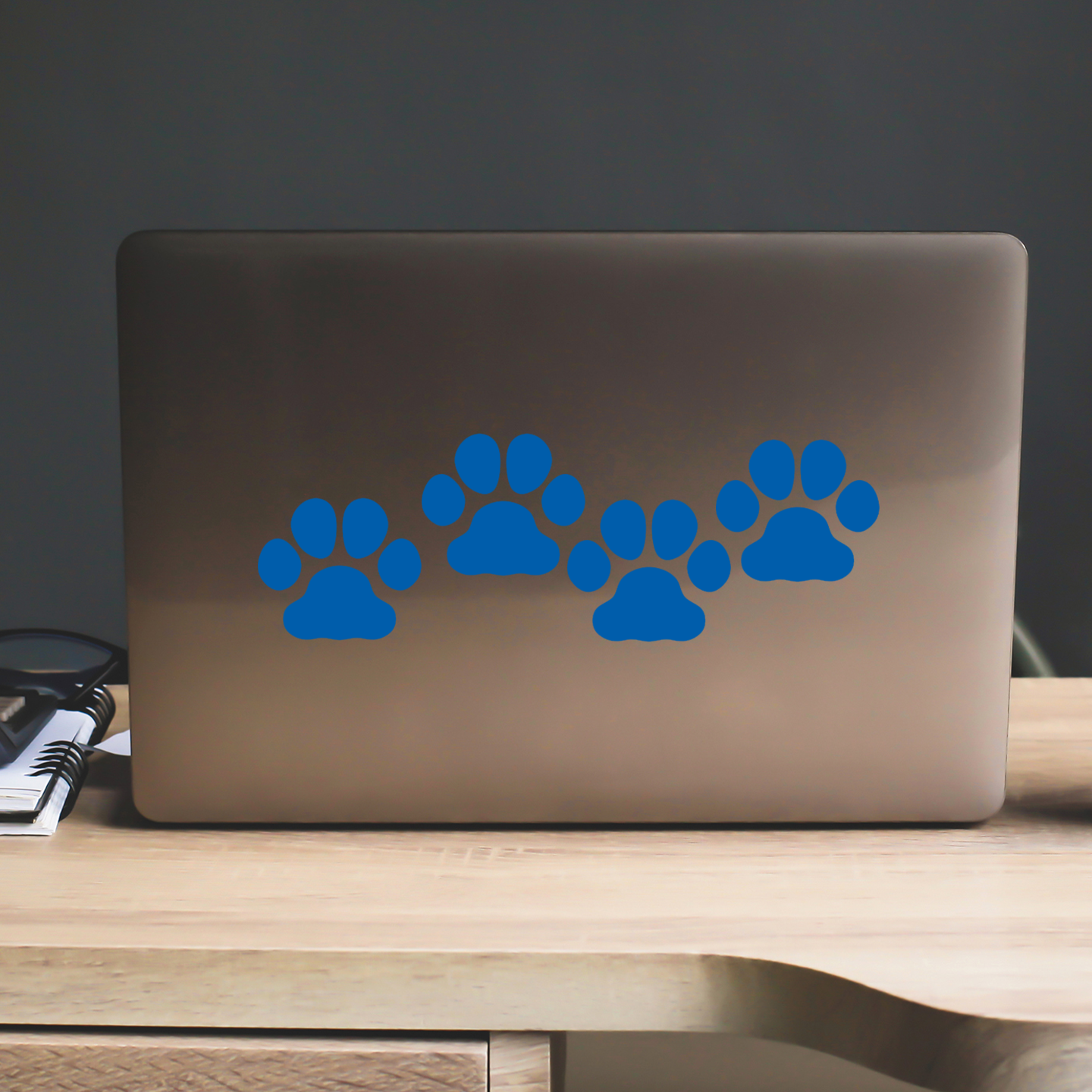 Blue Paw Print Stickers