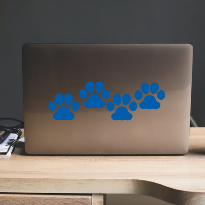 Blue Paw Print Stickers