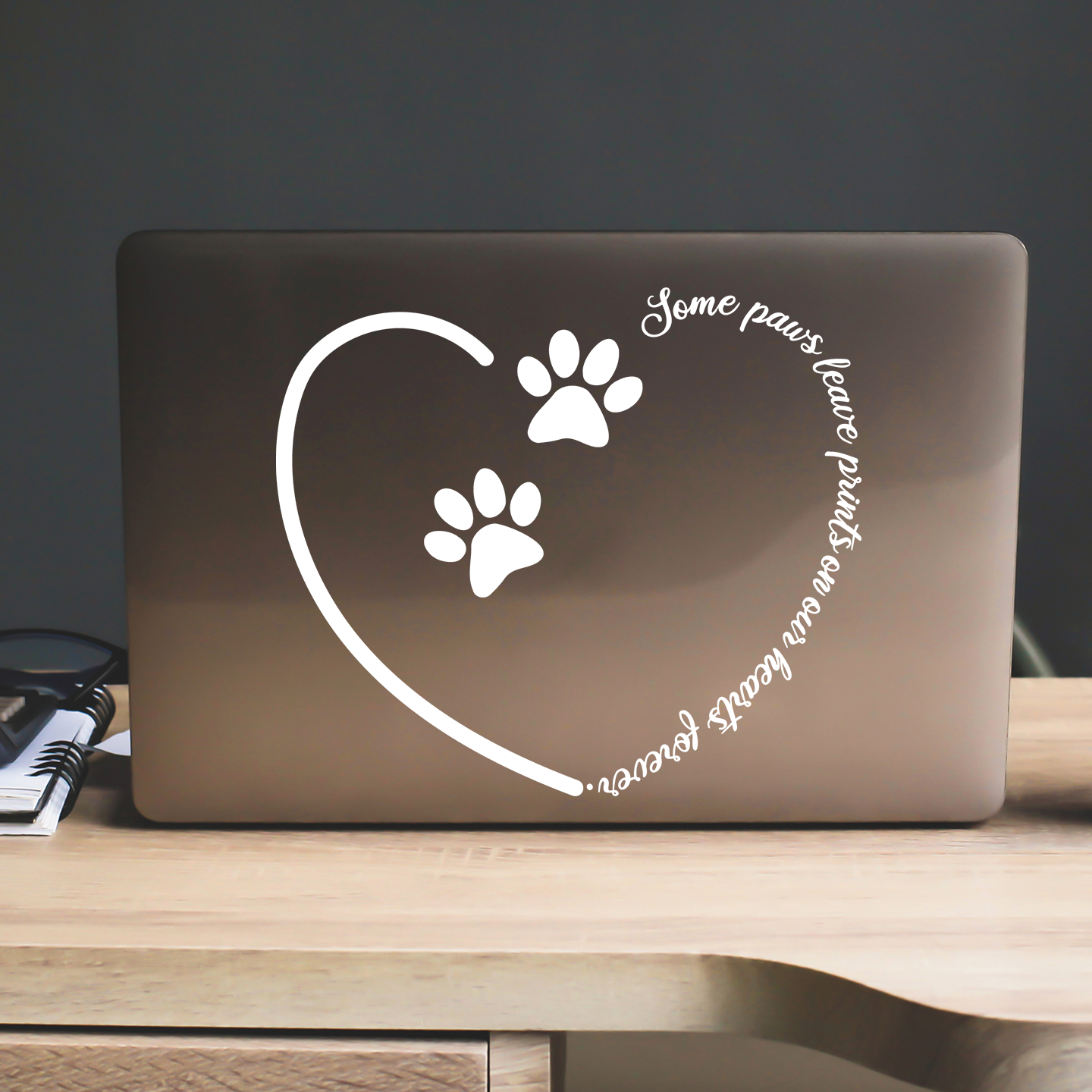 Some Paws Leave Prints On Our Hearts Pet Memorial Sticker