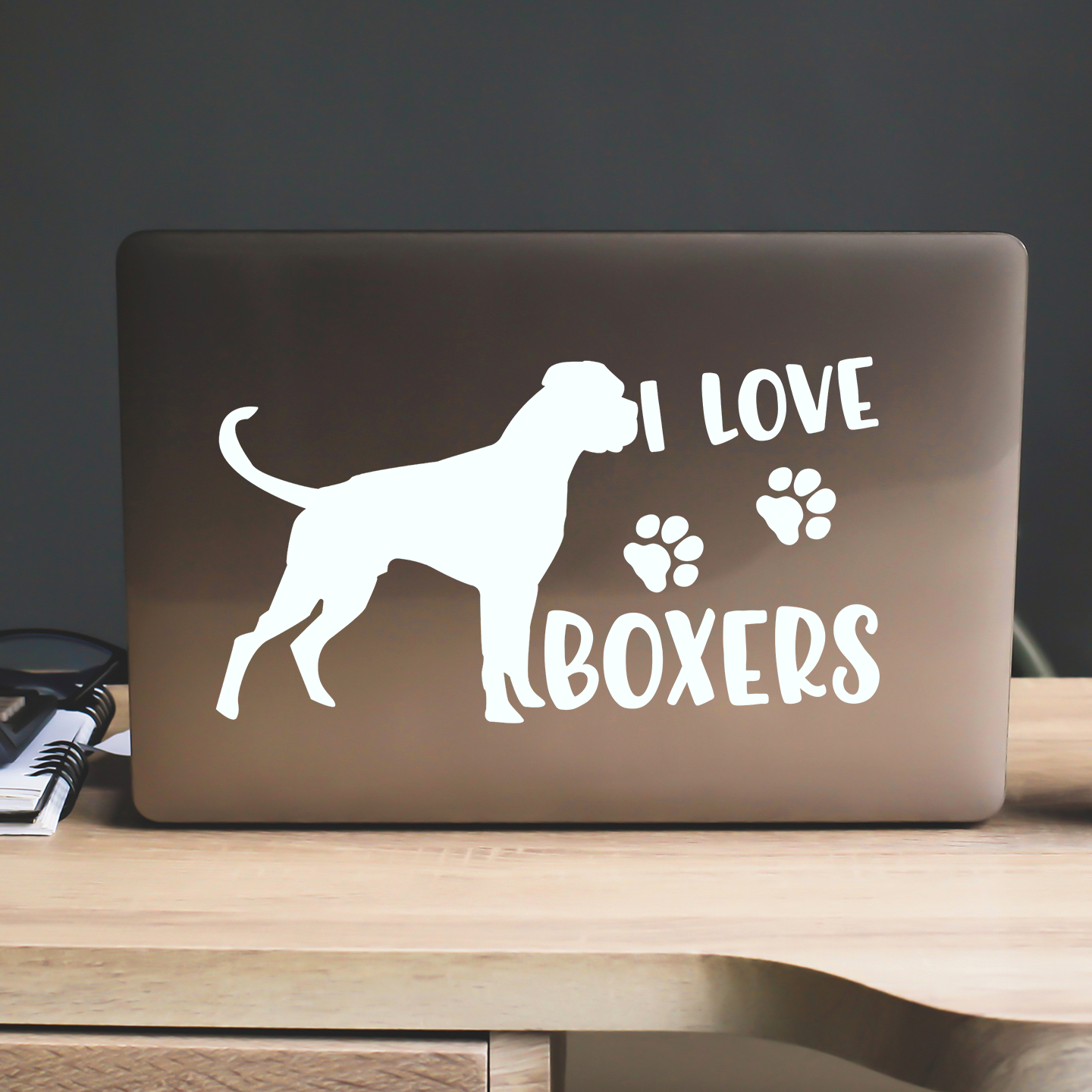 I Love Boxers Sticker