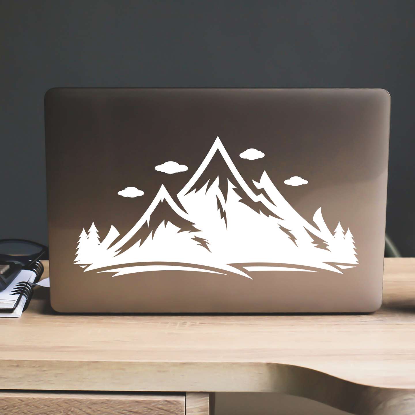 Mountain Forest Clouds Decal
