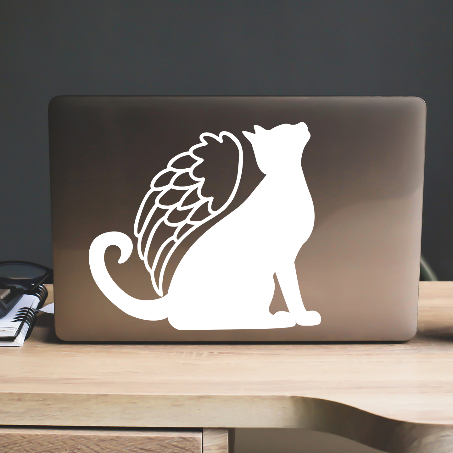 Cat With Angel Wings Sticker