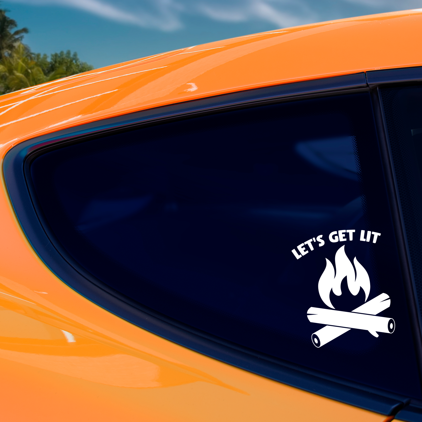 Lets Get Lit Campfire Sticker