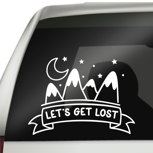 Lets Get Lost Sticker