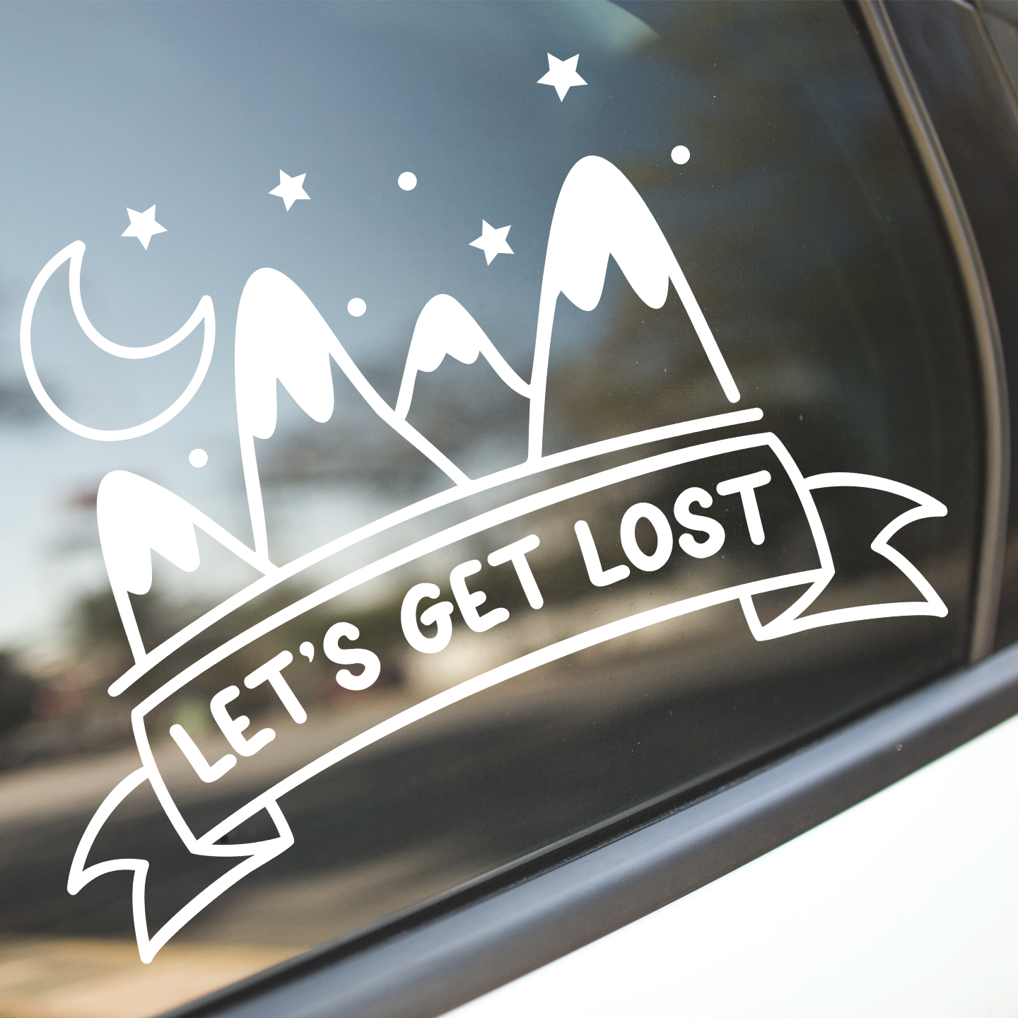 Lets Get Lost Sticker