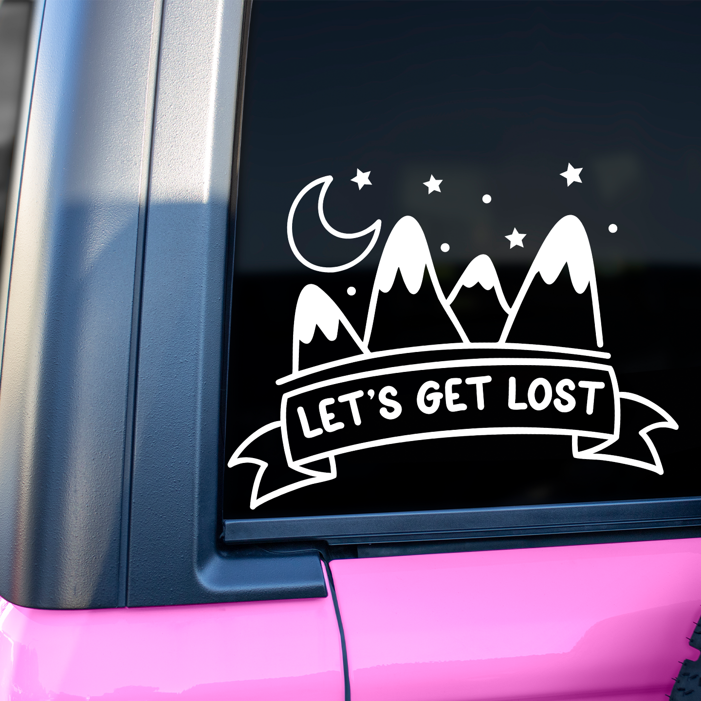 Lets Get Lost Sticker