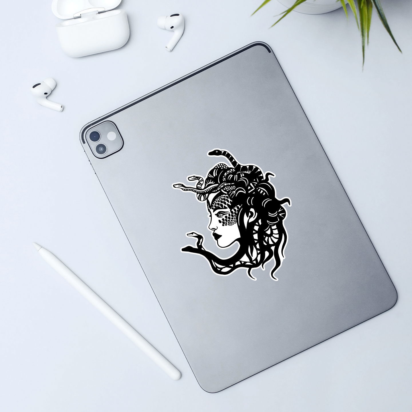 Medusa Snake Woman Sticker