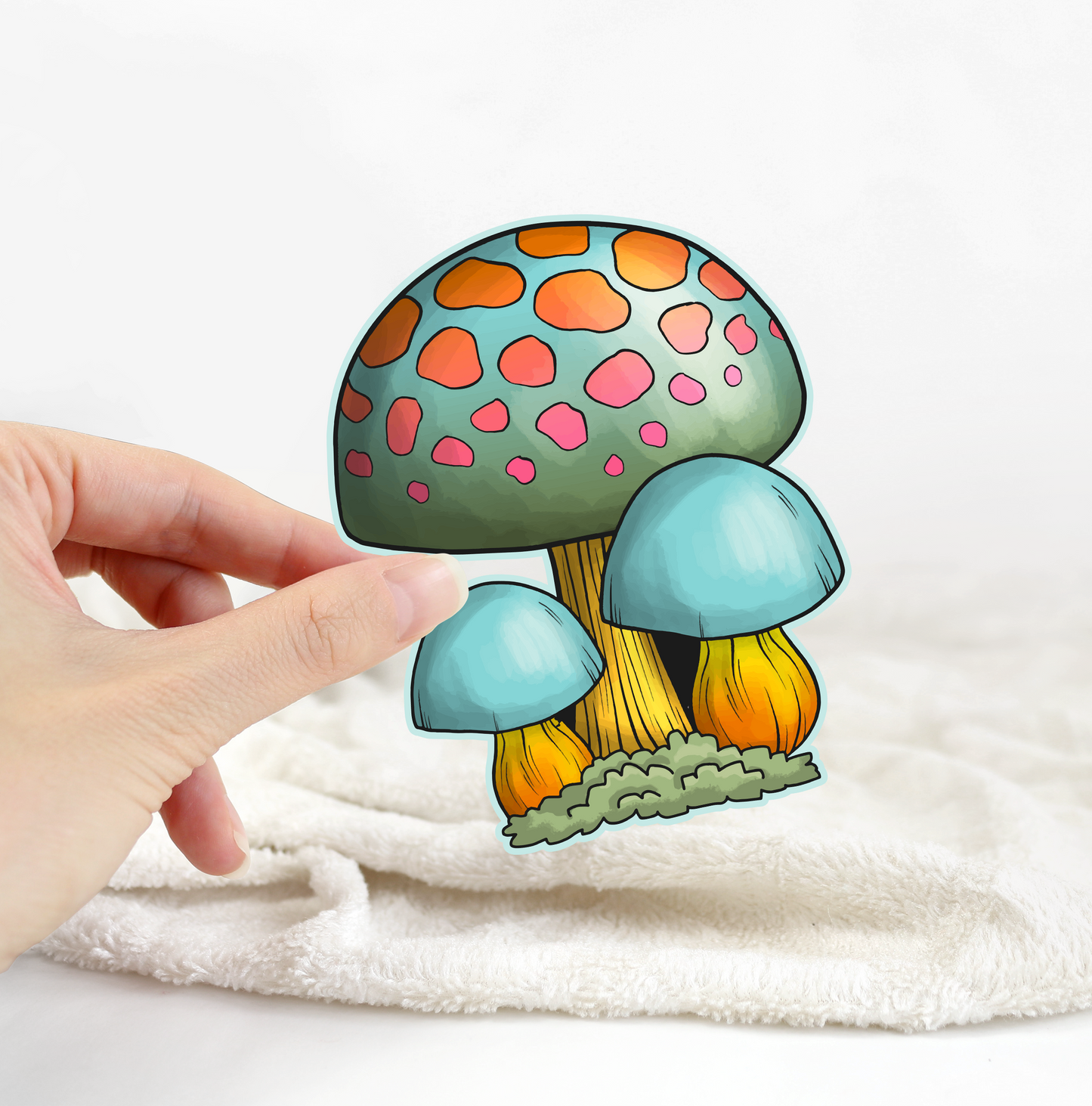 Retro Mushroom Sticker