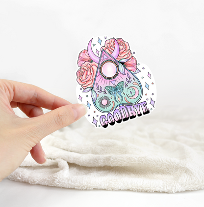 Ouija Planchette Goodbye Sticker