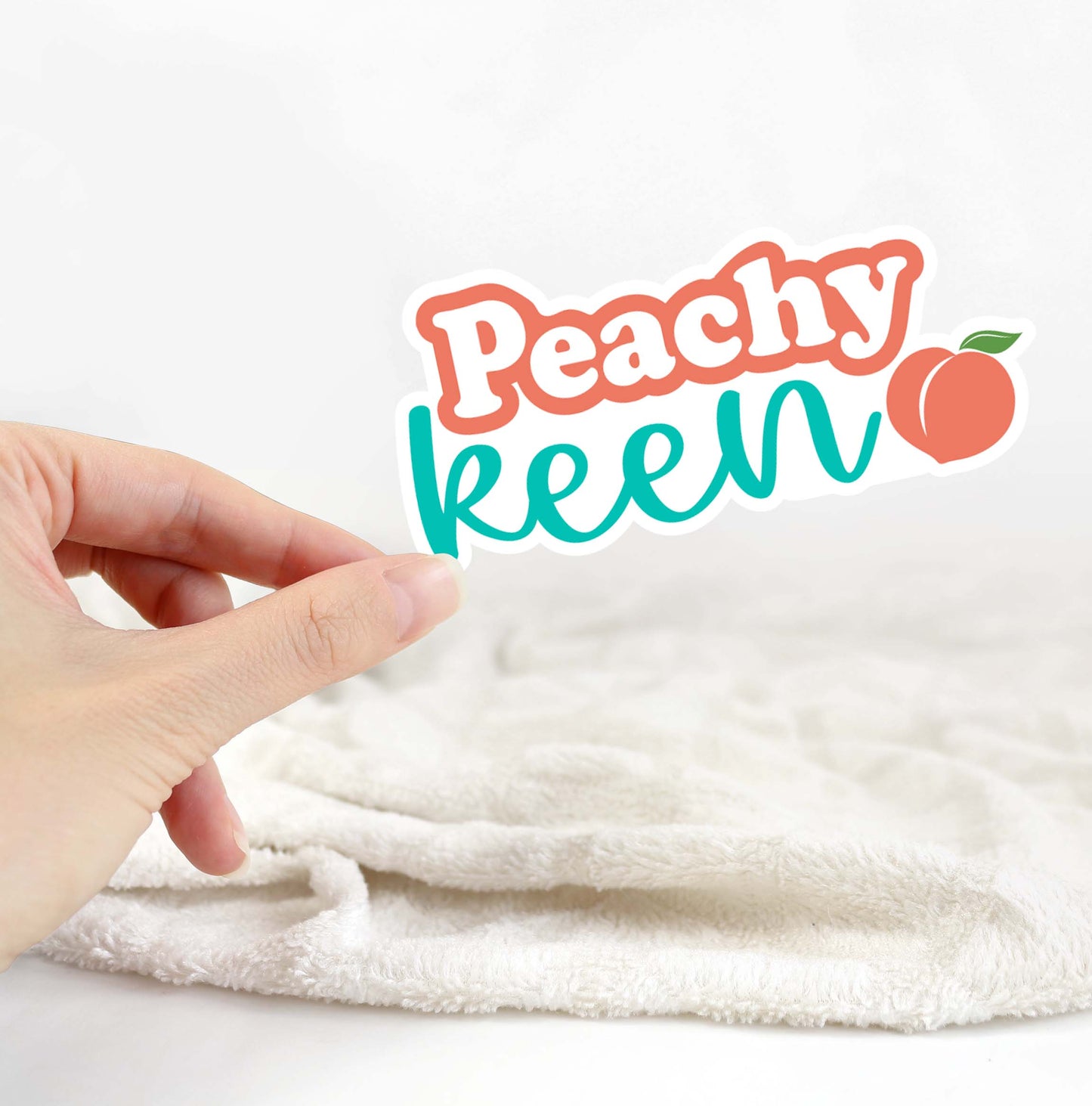 Peachy Keen Sticker