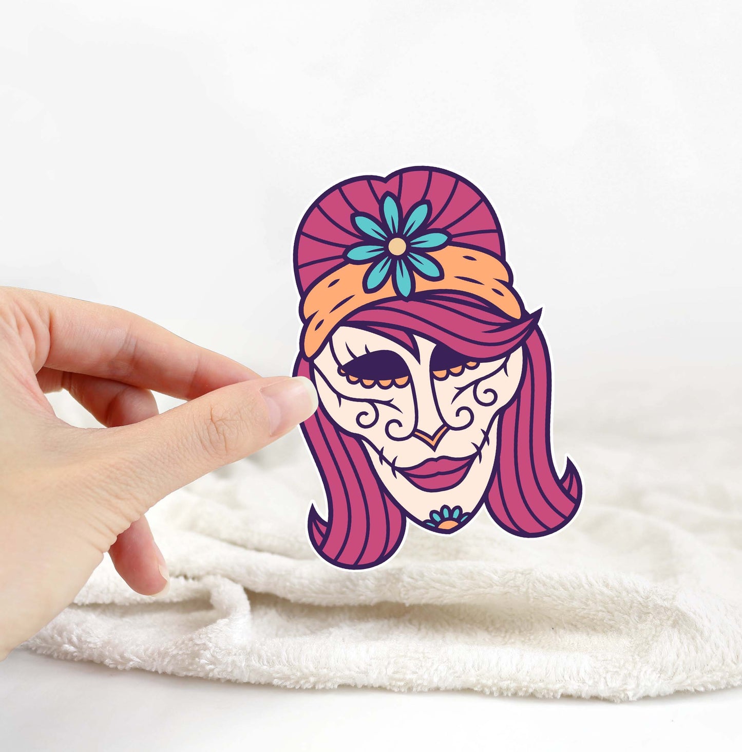 Sugar Skull Girl Sticker
