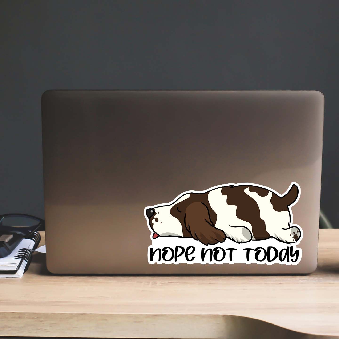 Springer Spaniel Nope Not Today Sticker