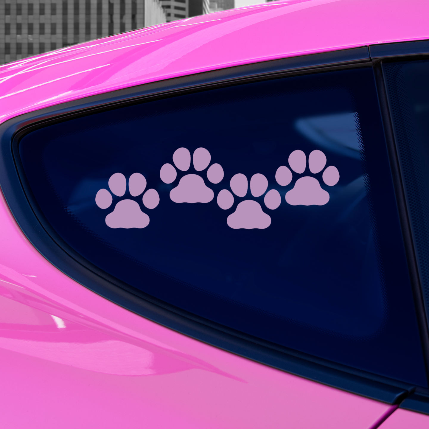 Lilac Paw Print Stickers