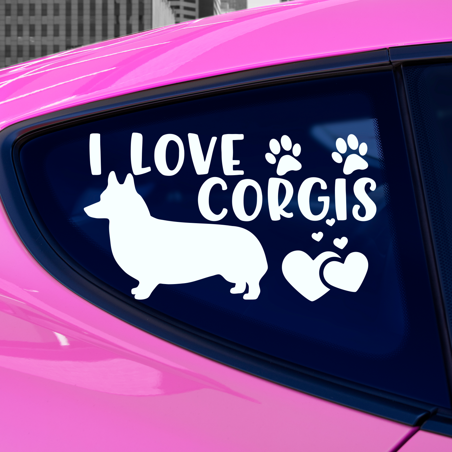 I Love Corgis Sticker