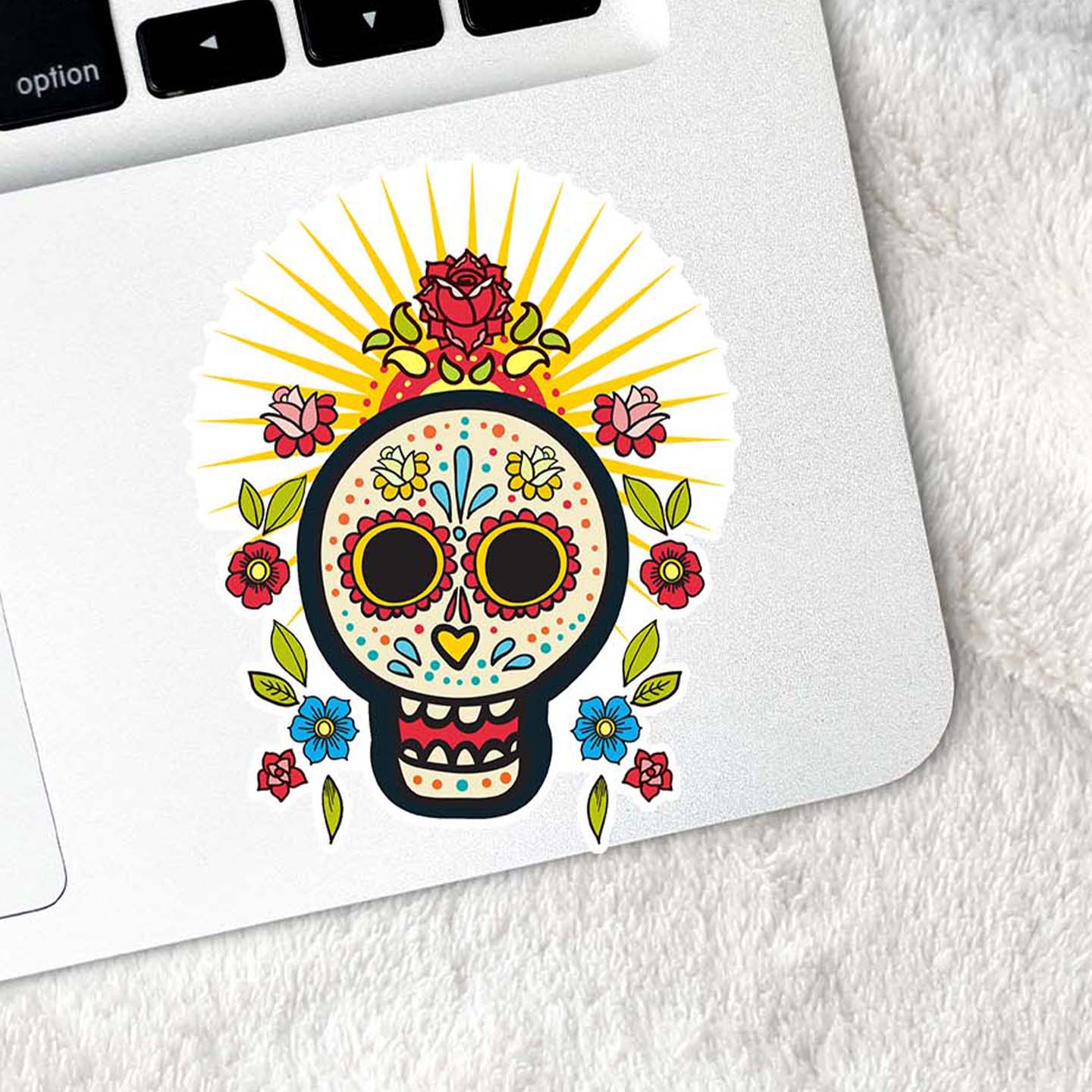 Sugar Skull Sunrise Sticker