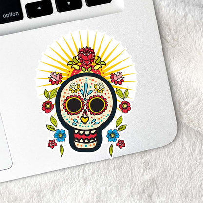 Sugar Skull Sunrise Sticker