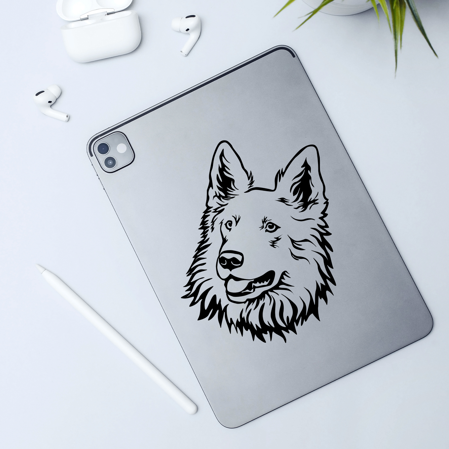 White Swiss Shepherd Sticker