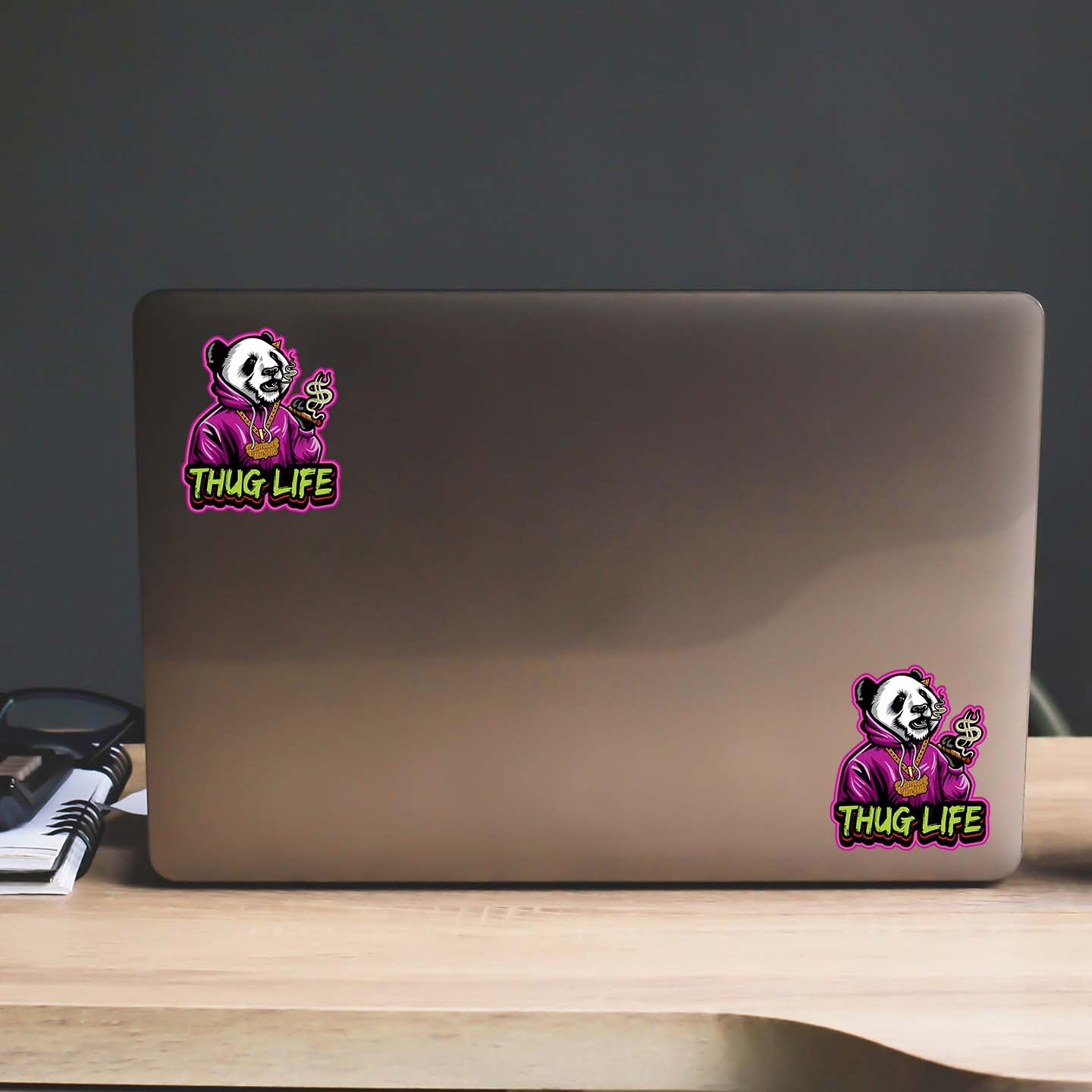 Thug Life Panda Sticker Sheet