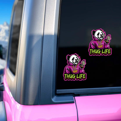 Thug Life Panda Sticker Sheet