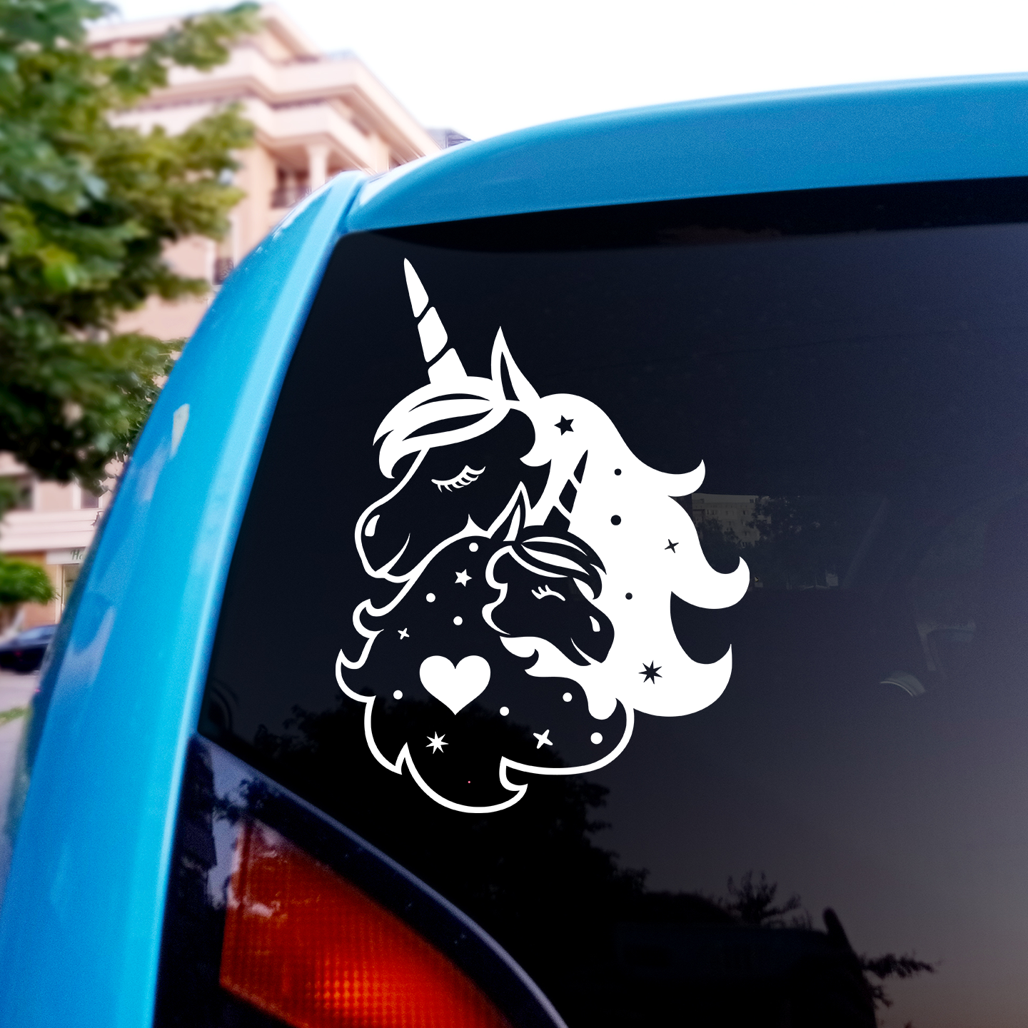 Unicorn and Baby Sticker