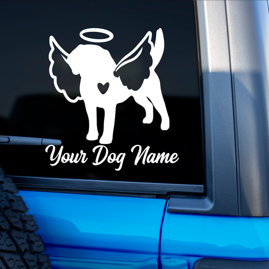 Beagle With Angel Wings Sticker