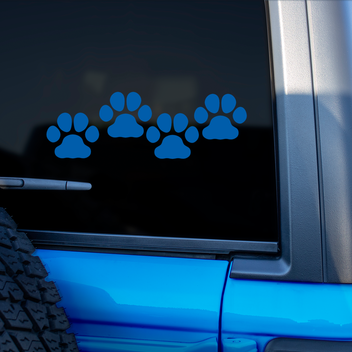 Blue Paw Print Stickers