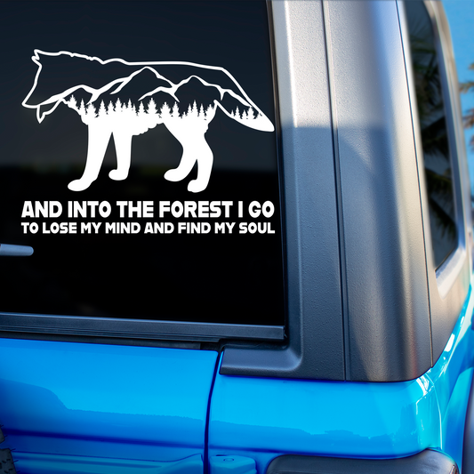 Wolf Into The Forest Sticker