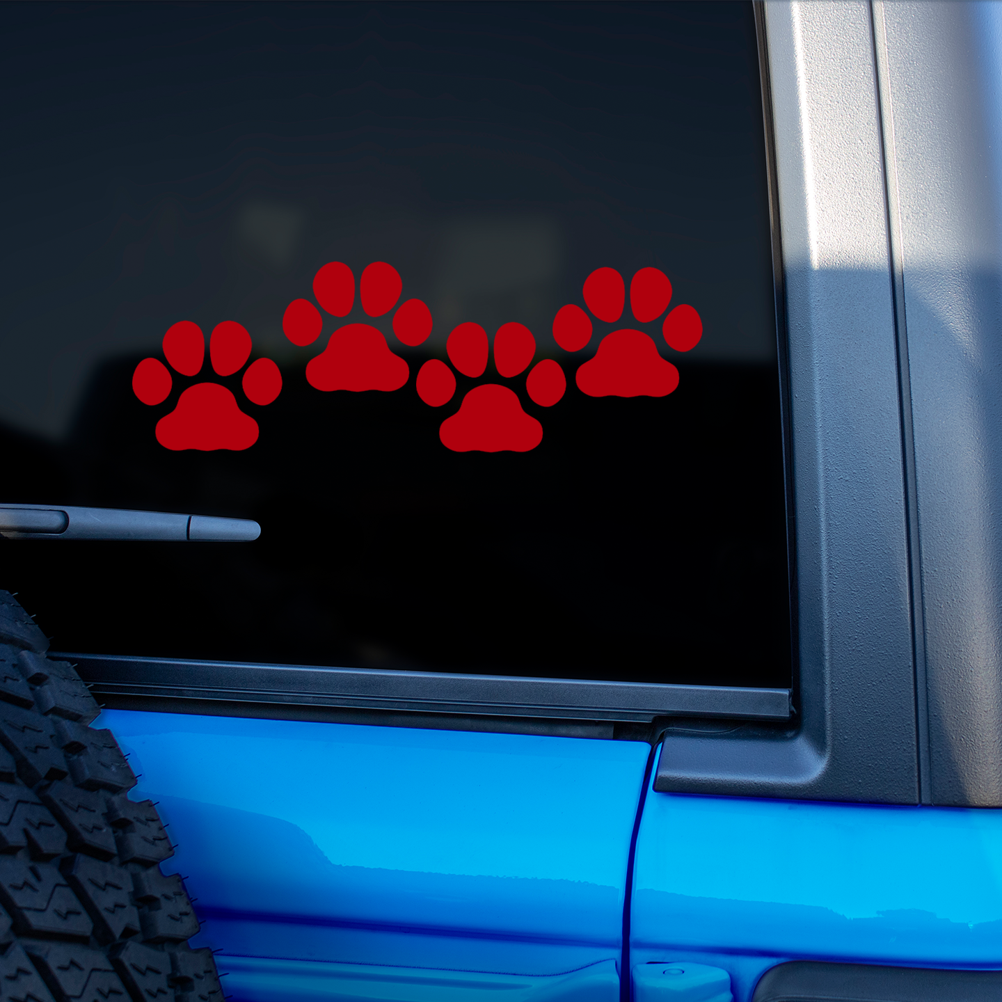 Red Paw Print Stickers | Pet Stickers For Cars Australia – Pet Stickers ...