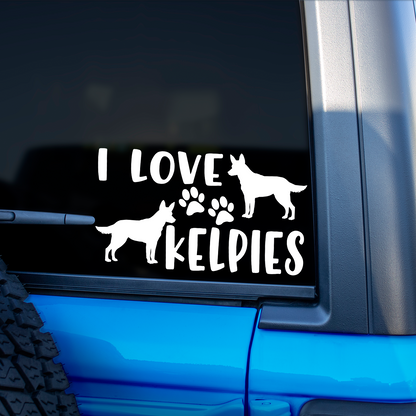 I Love Kelpies Sticker