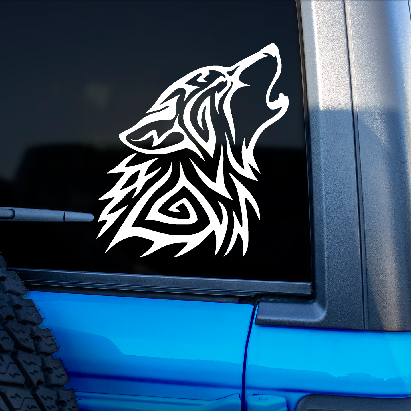 Tribal Wolf Sticker