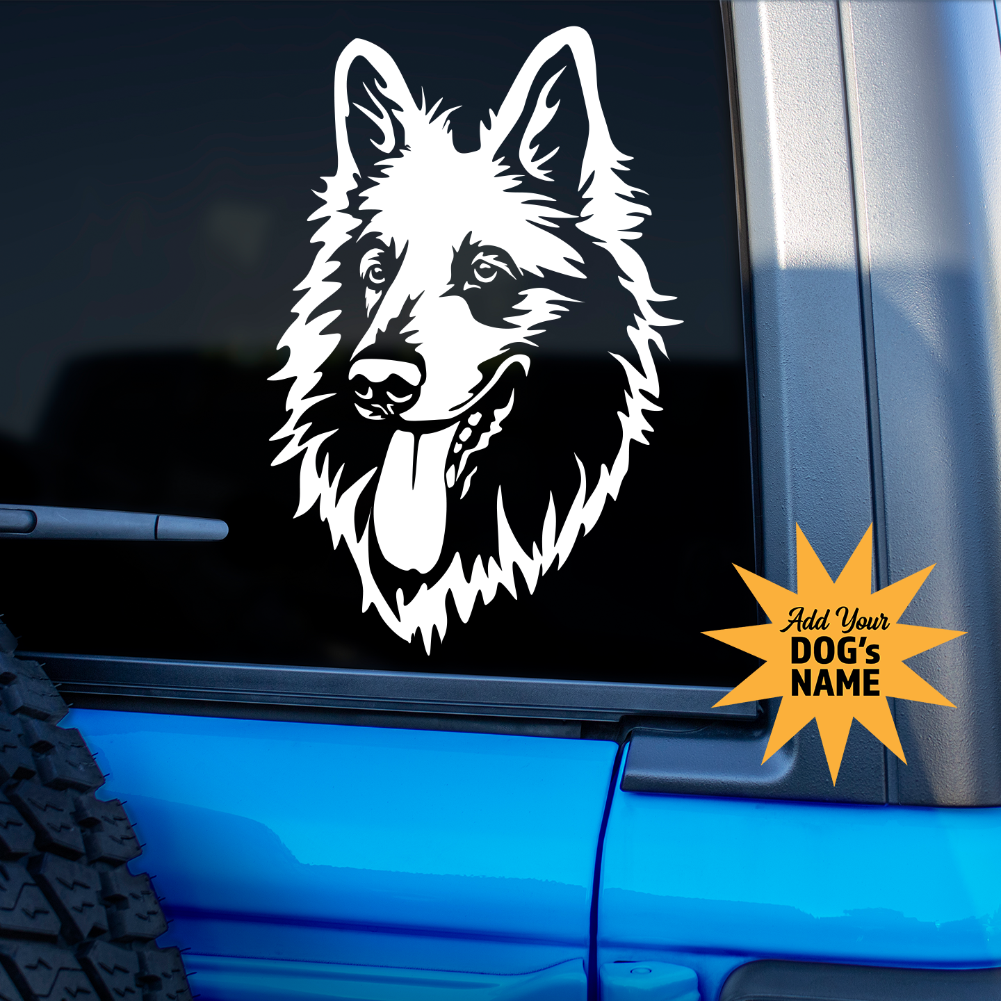 White Swiss Shepherd Sticker