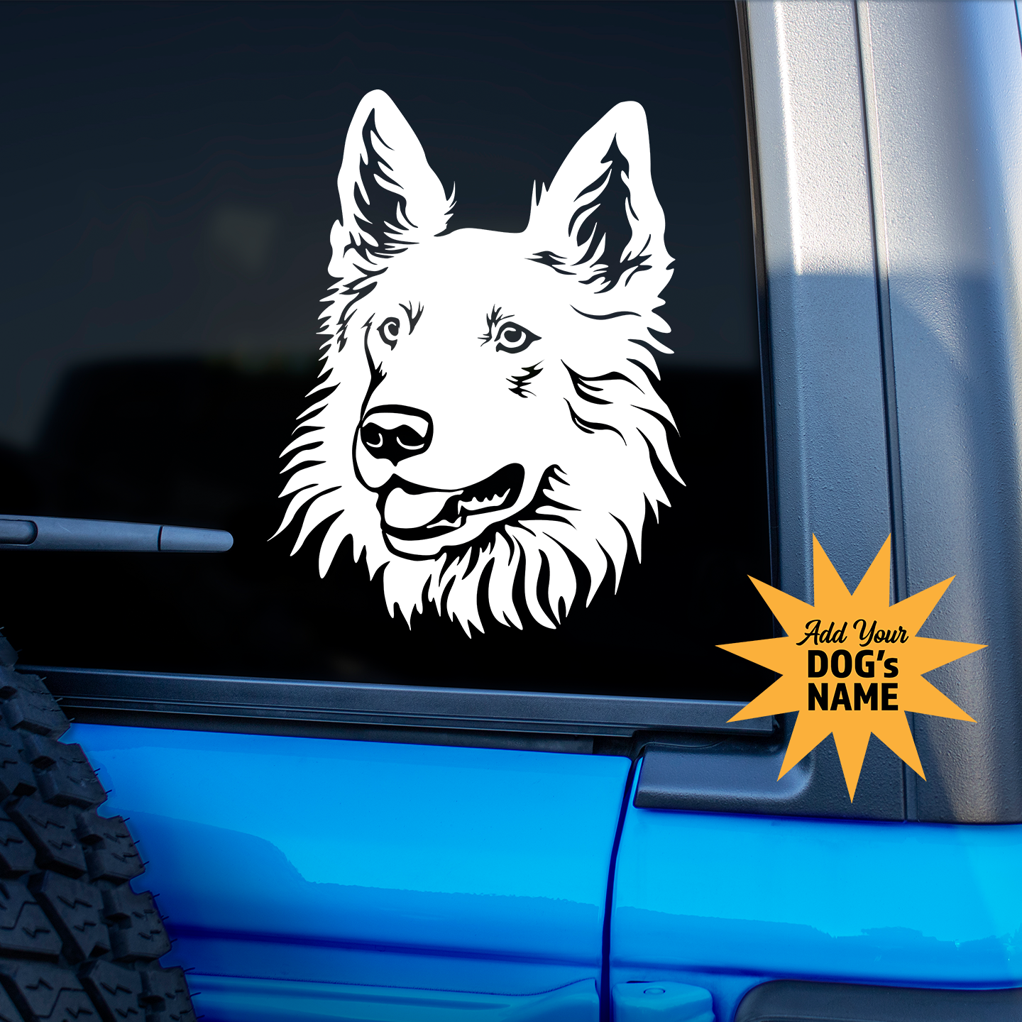 White Swiss Shepherd Sticker