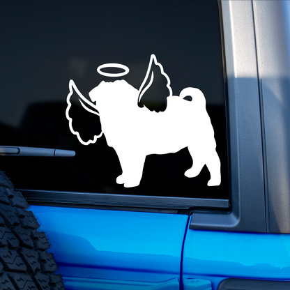 Pug With Angel Wings Sticker