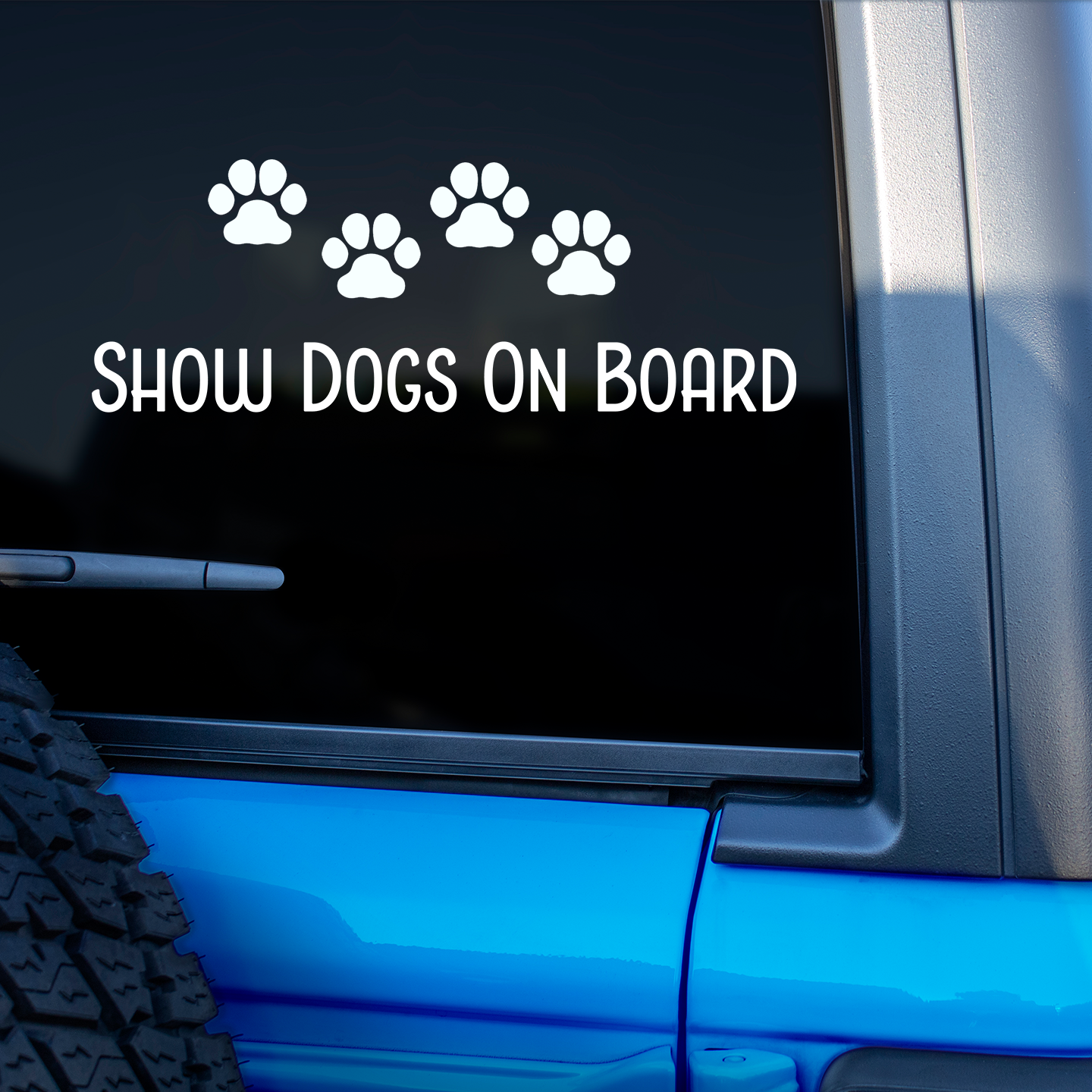 Show Dogs On Board Sticker