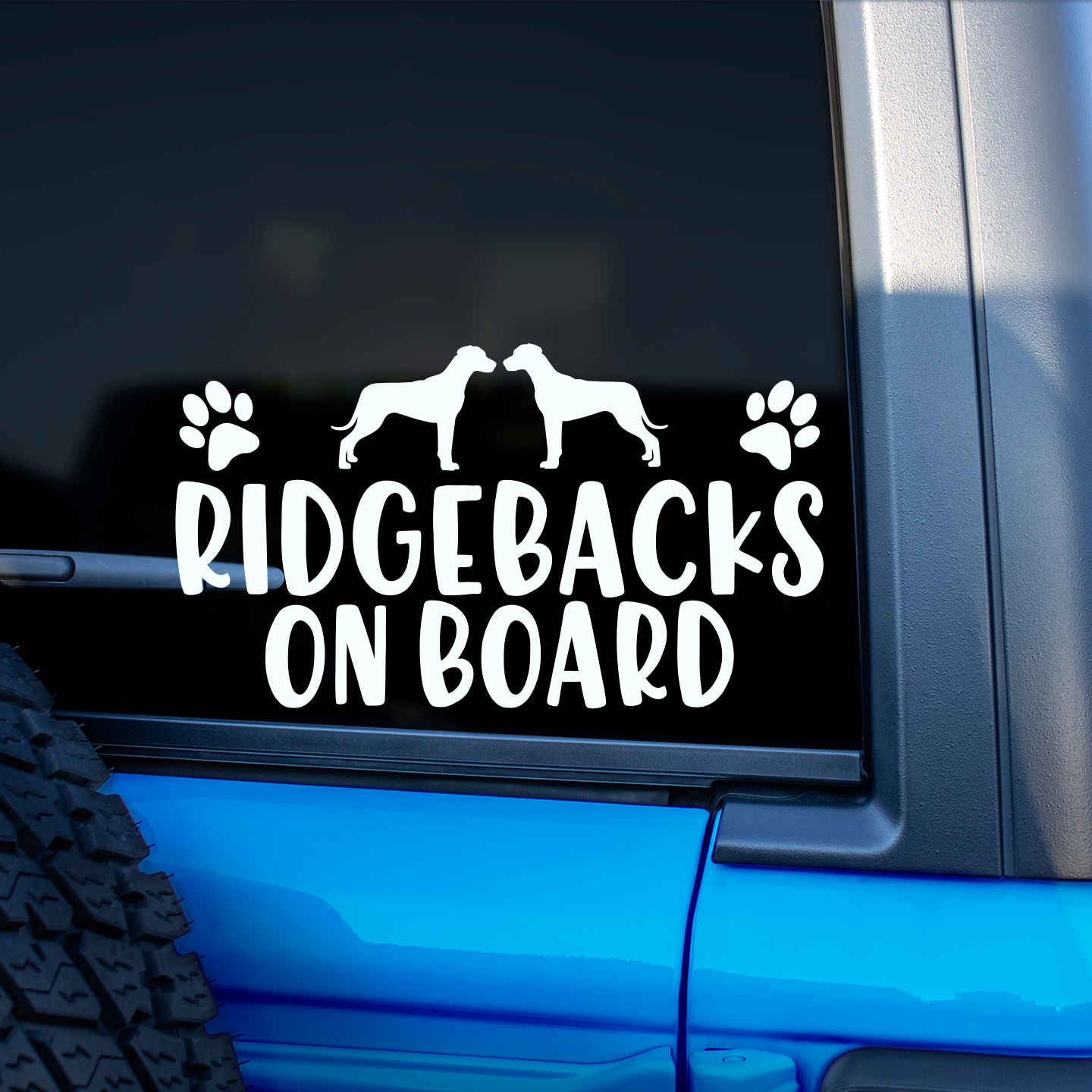 Rhodesian Ridgebacks On Board Sticker