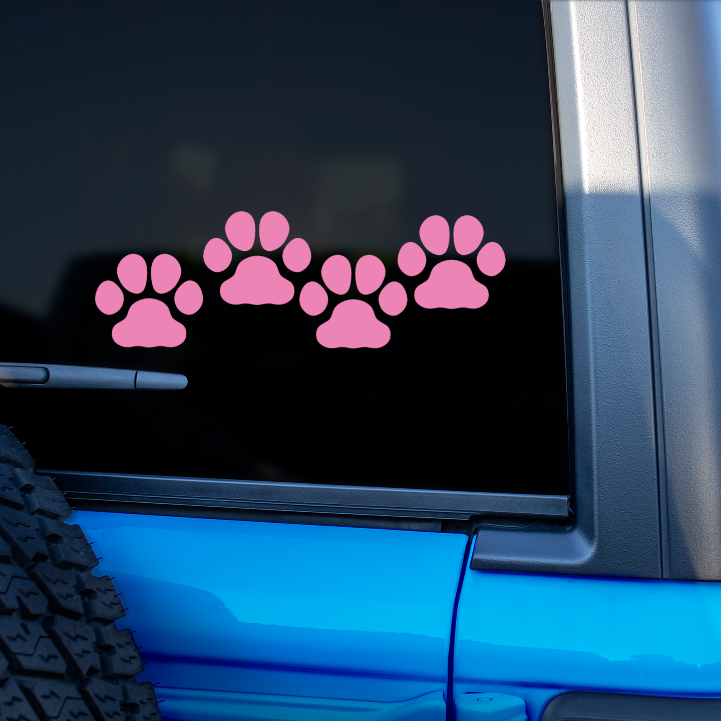 Pink Paw Print Stickers