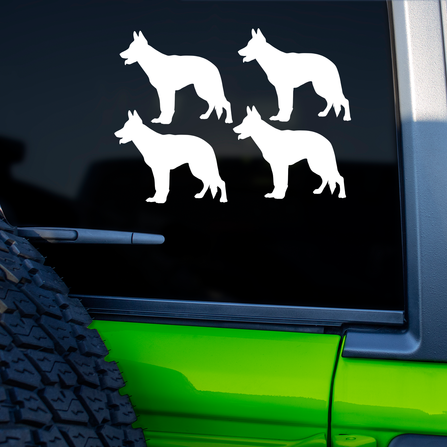 German Shepherd Silhouette Sticker