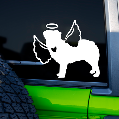 Australian Shepherd With Angel Wings Sticker