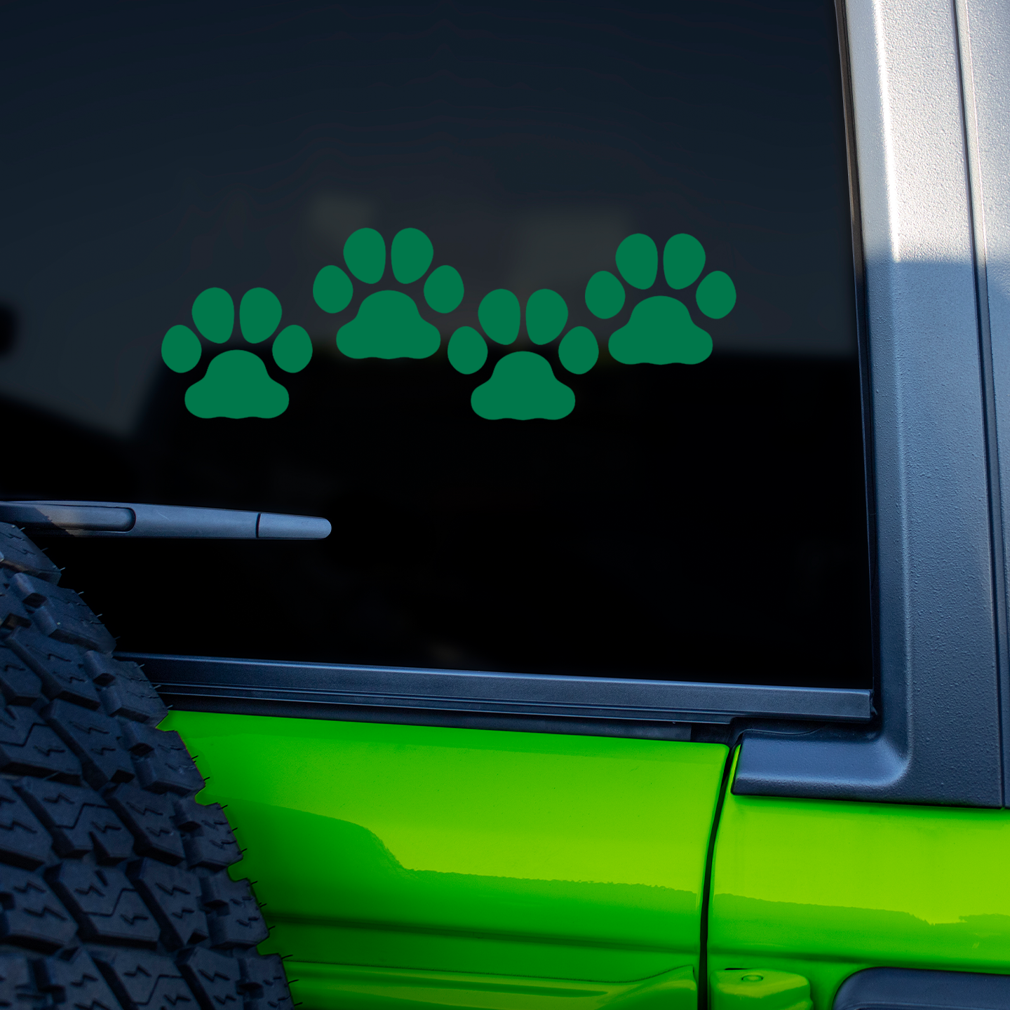 Green Paw Print Stickers | Pet Stickers For Cars Australia – Pet ...