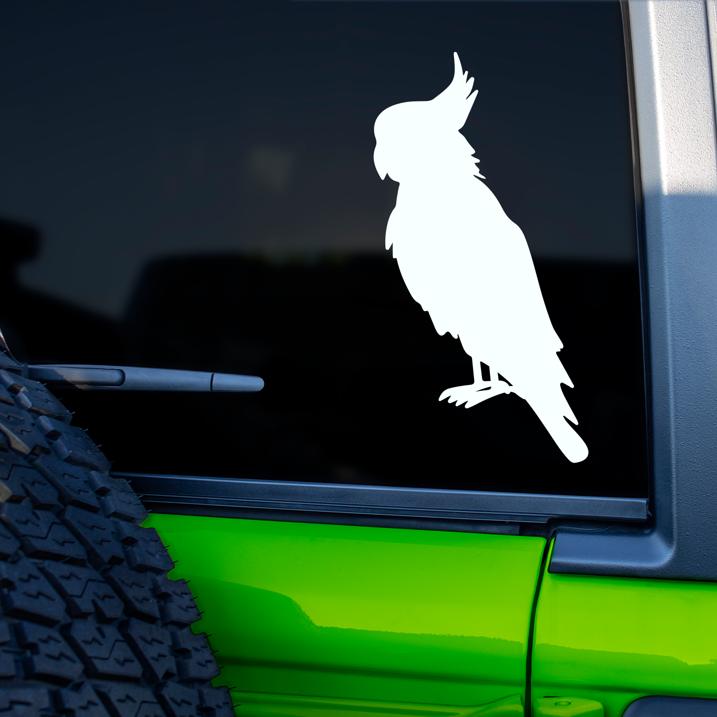 Cockatoo Silhouette Stickers