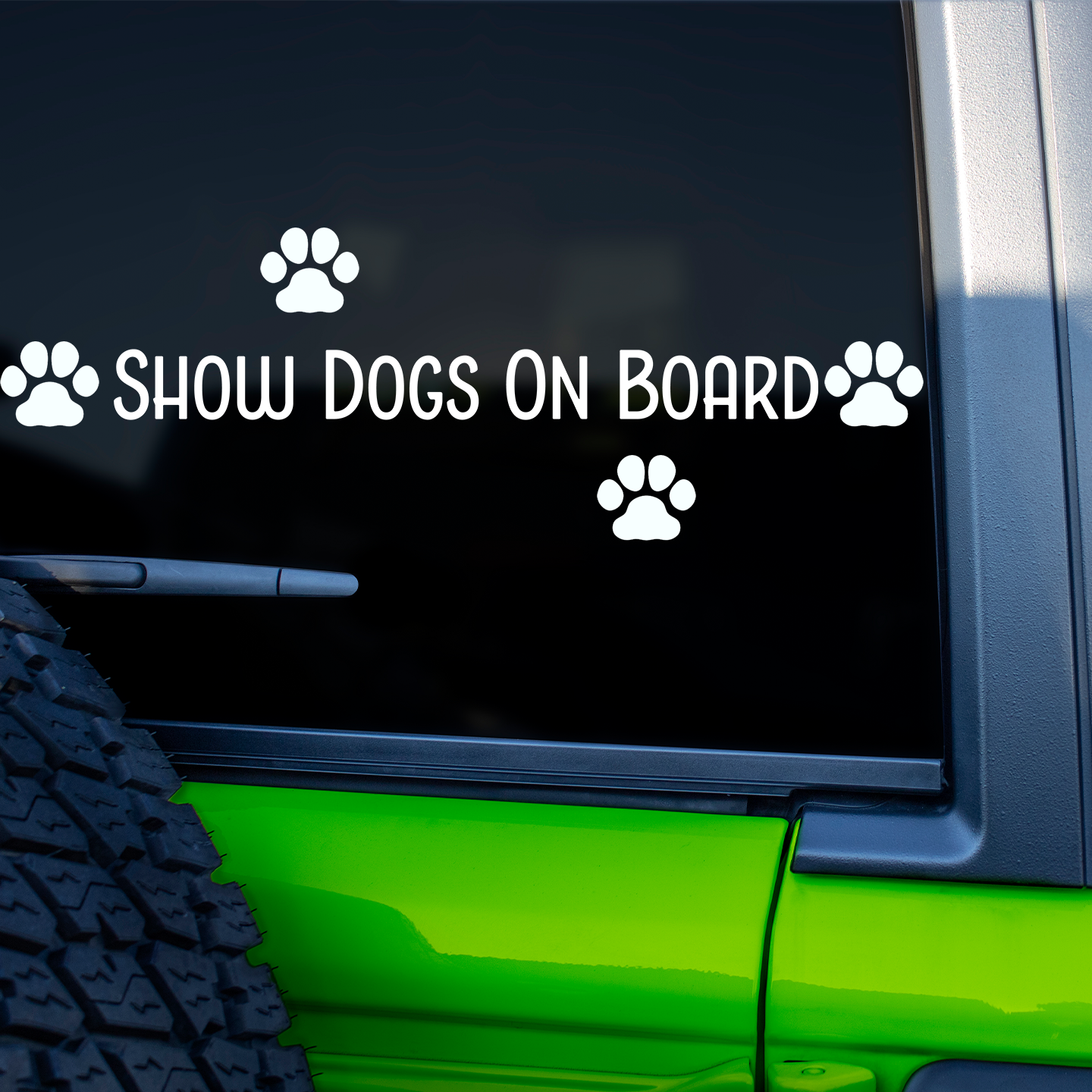 Show Dogs On Board Sticker