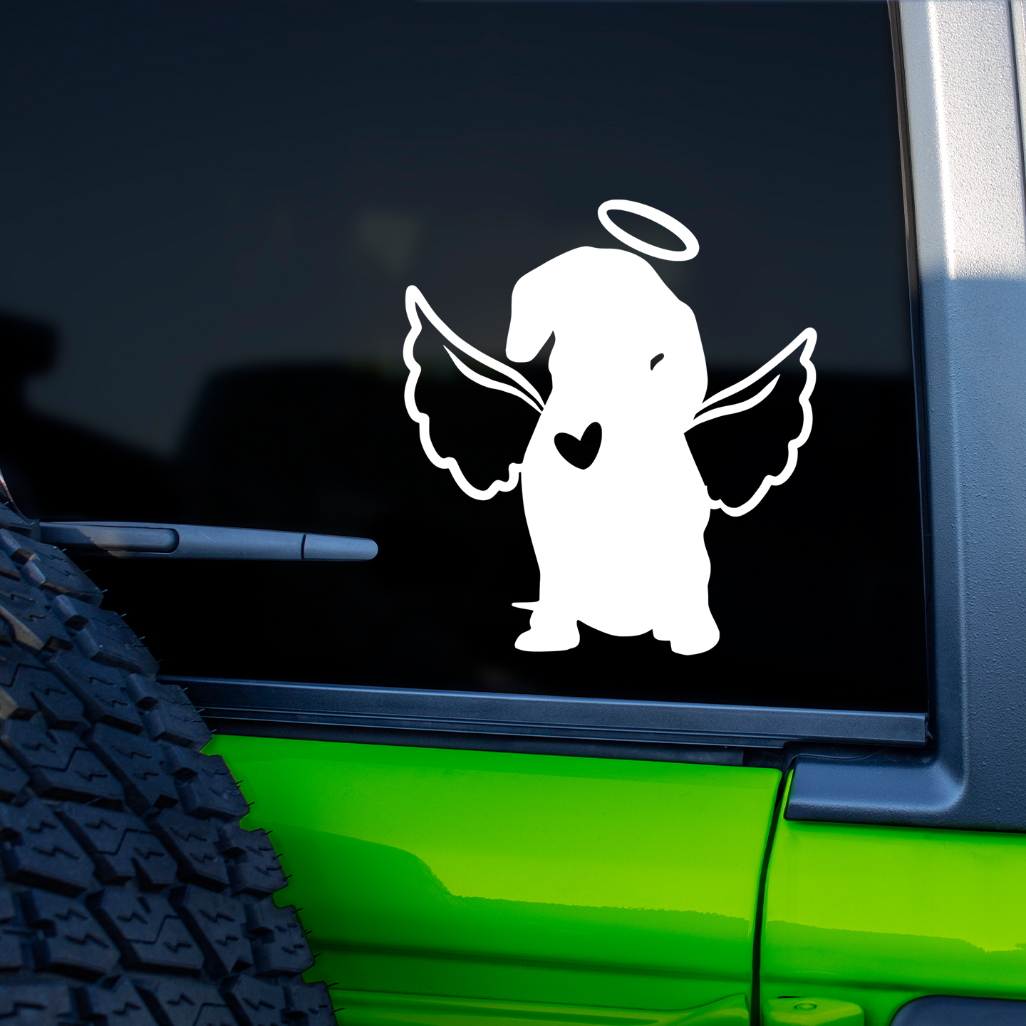 Dachshund With Angel Wings Sticker