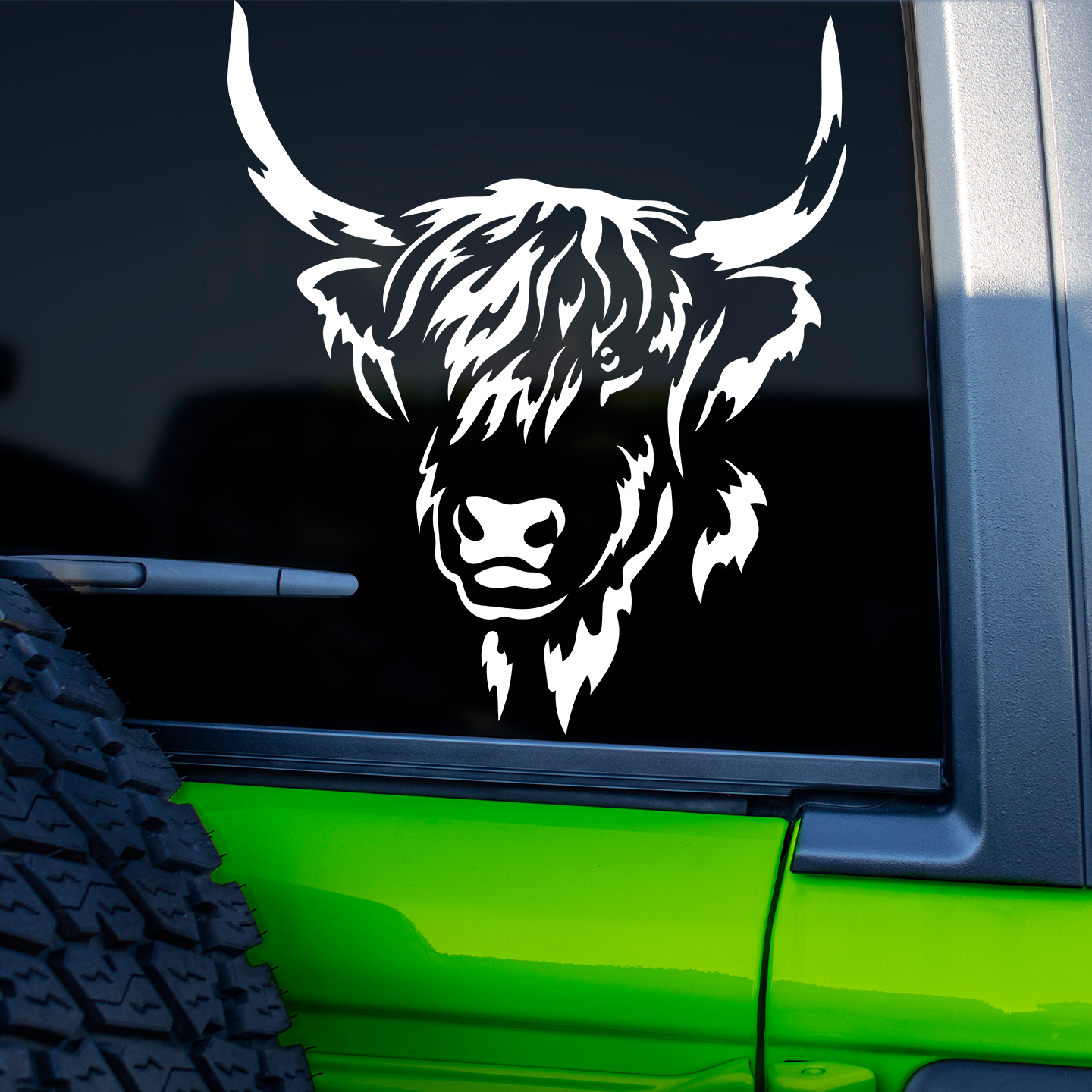 Highland Cow Sticker | Cow Stickers For Cars – Pet Stickers Australia