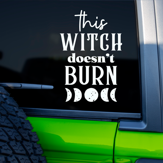 This Witch Doesn't Burn Sticker