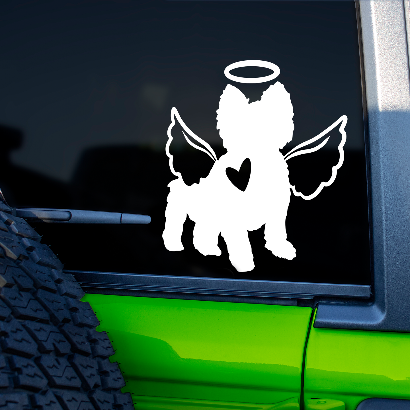 Yorkshire Terrier With Angel Wings Sticker